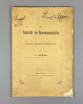 Autograph of Heinrich Struve Johannes Klinge Naturwissenschaften 1879 Science