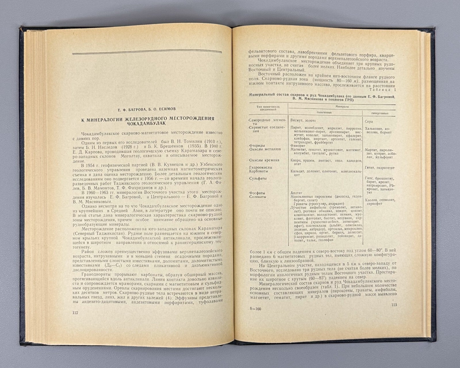 Autograph Badalov Mineralogy geochemistry 1966 Минералогия и геохимия Узбекистан