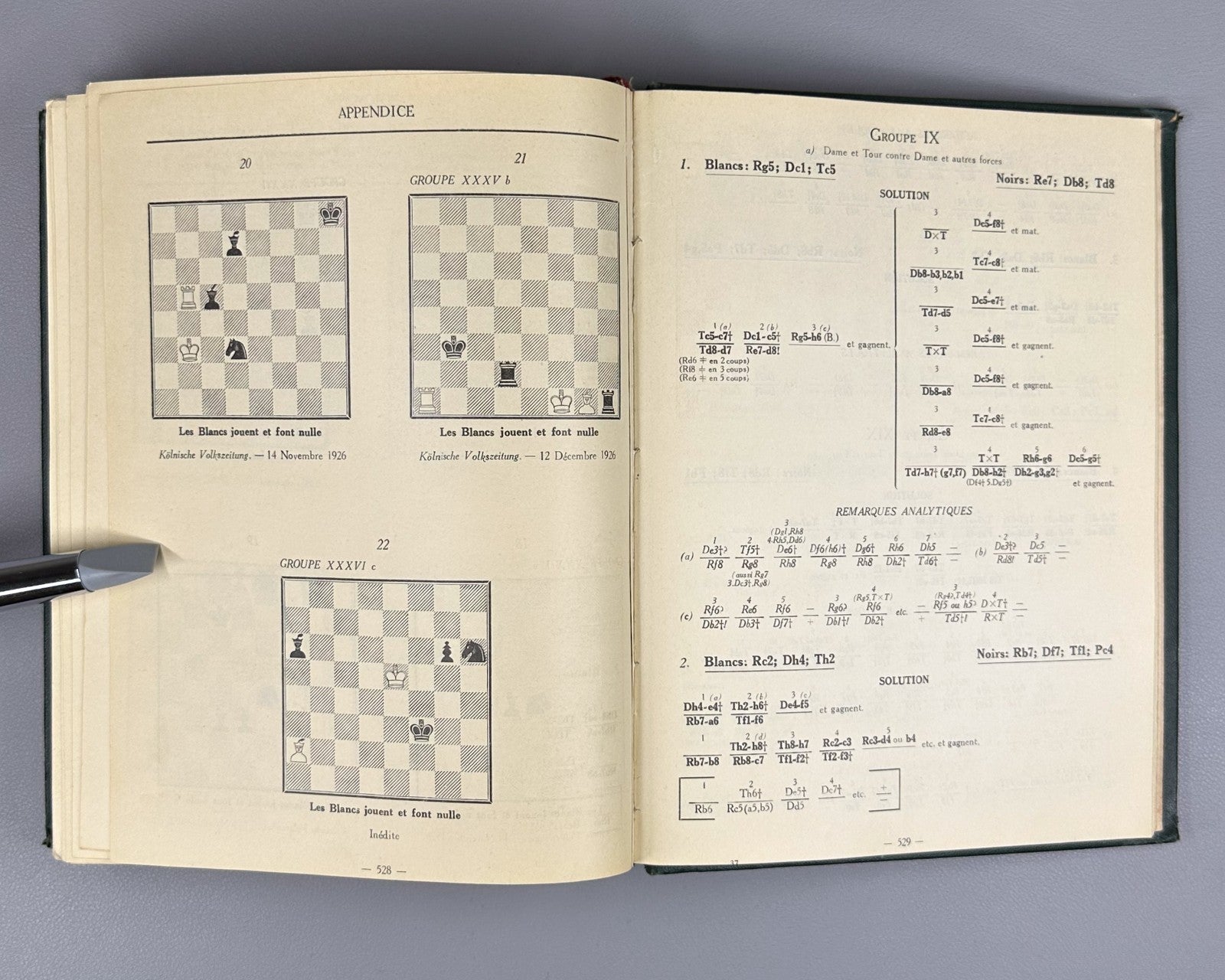 Henri Rinck 700 fins de partie 700 Chess Endgames 1927 First edition J. Berger