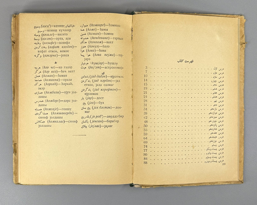 Textbook of the Persian Language for Grades VI-VII of Azerbaijani Schools 1959