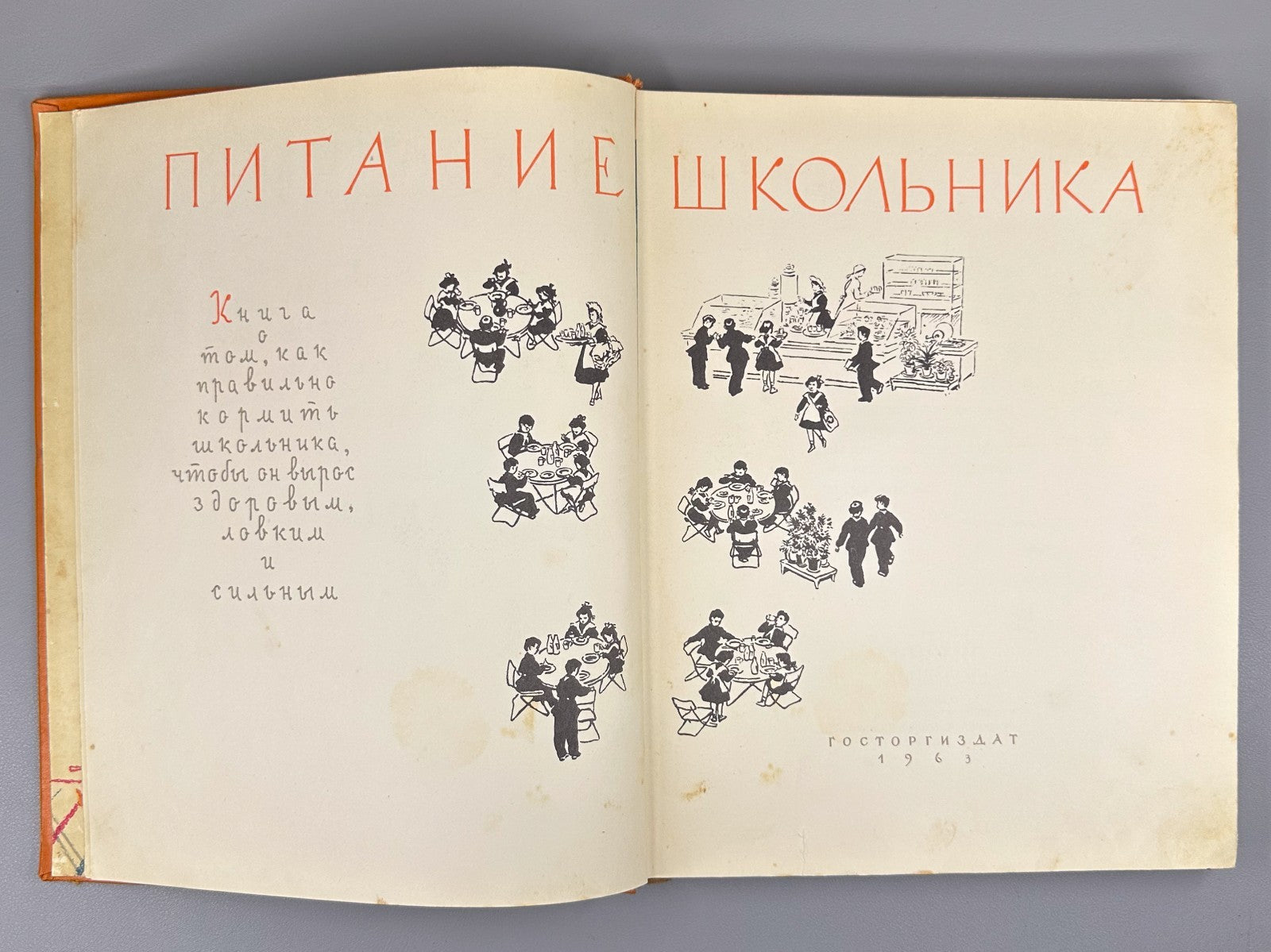 Питание школьника 1963 Schoolchild Nutrition child dietetics dietology Soviet