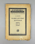 Our forest trees Russian textbook 1925 Князев Наши лесные деревья Естествознание