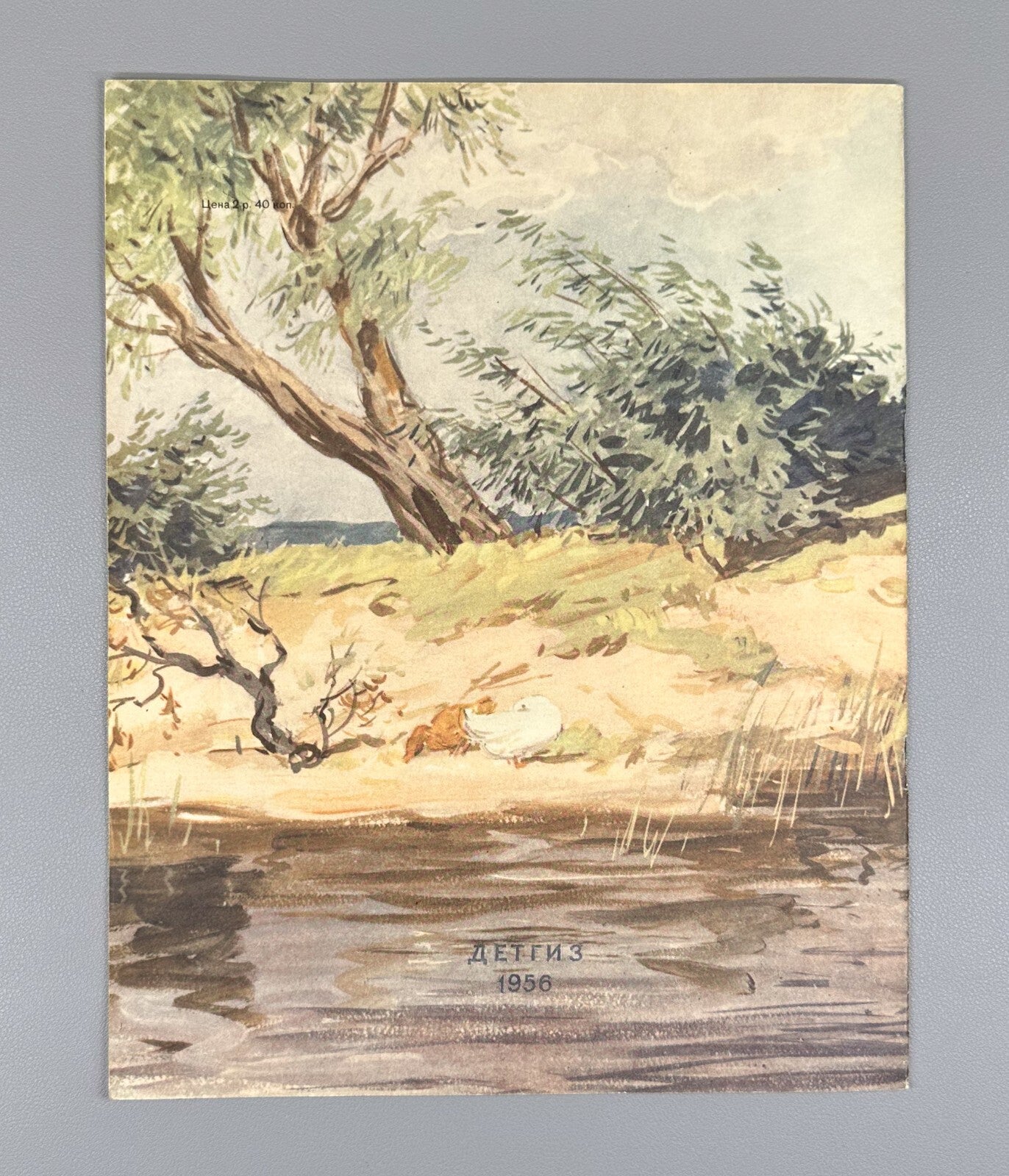 Prishvin Children & Ducklings USSR Children’s book  1956 Пришвин Ребята и утята