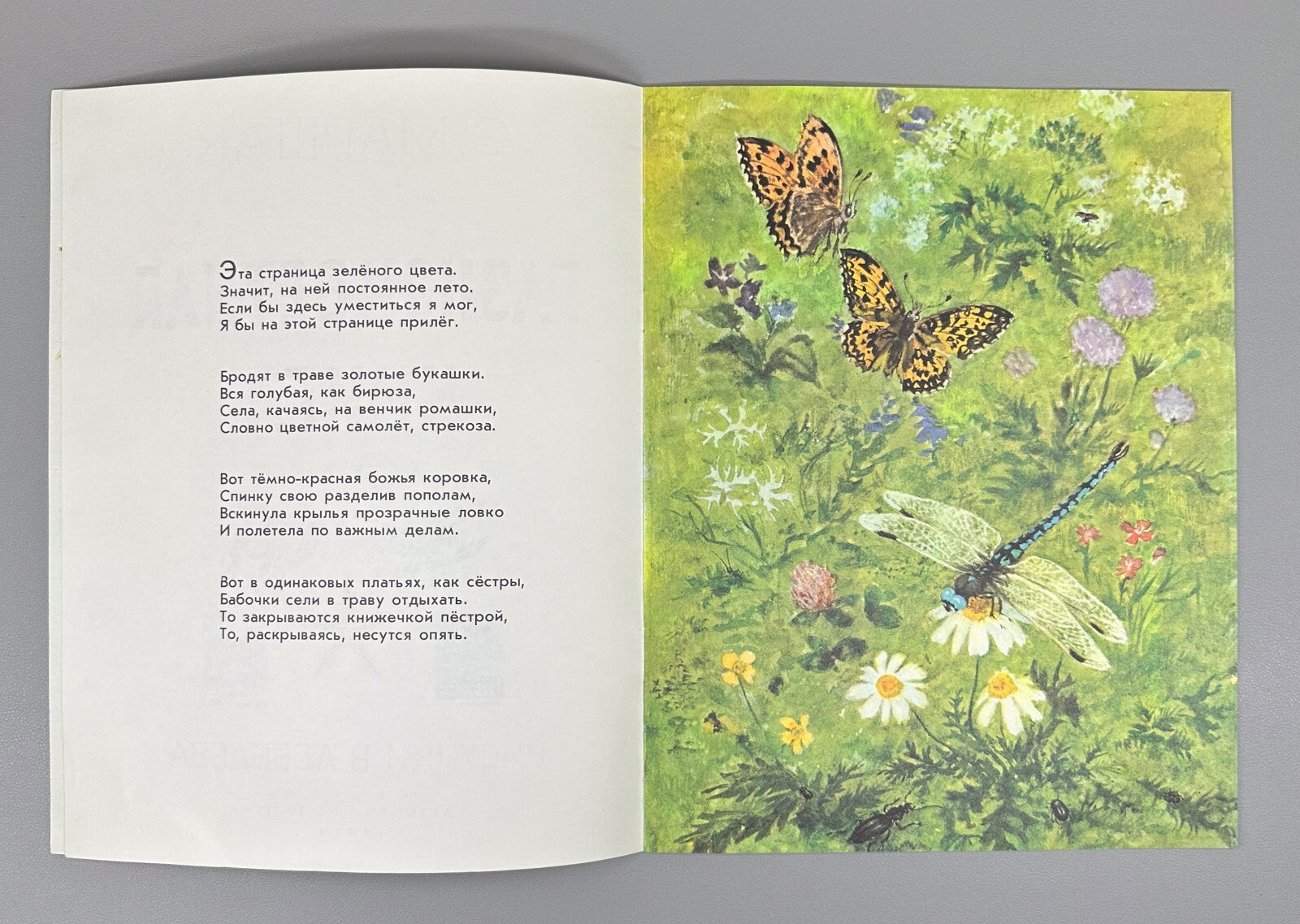 Marshak Multicolored book Illustrations Lebedev 1974 Маршак Разноцветная книга