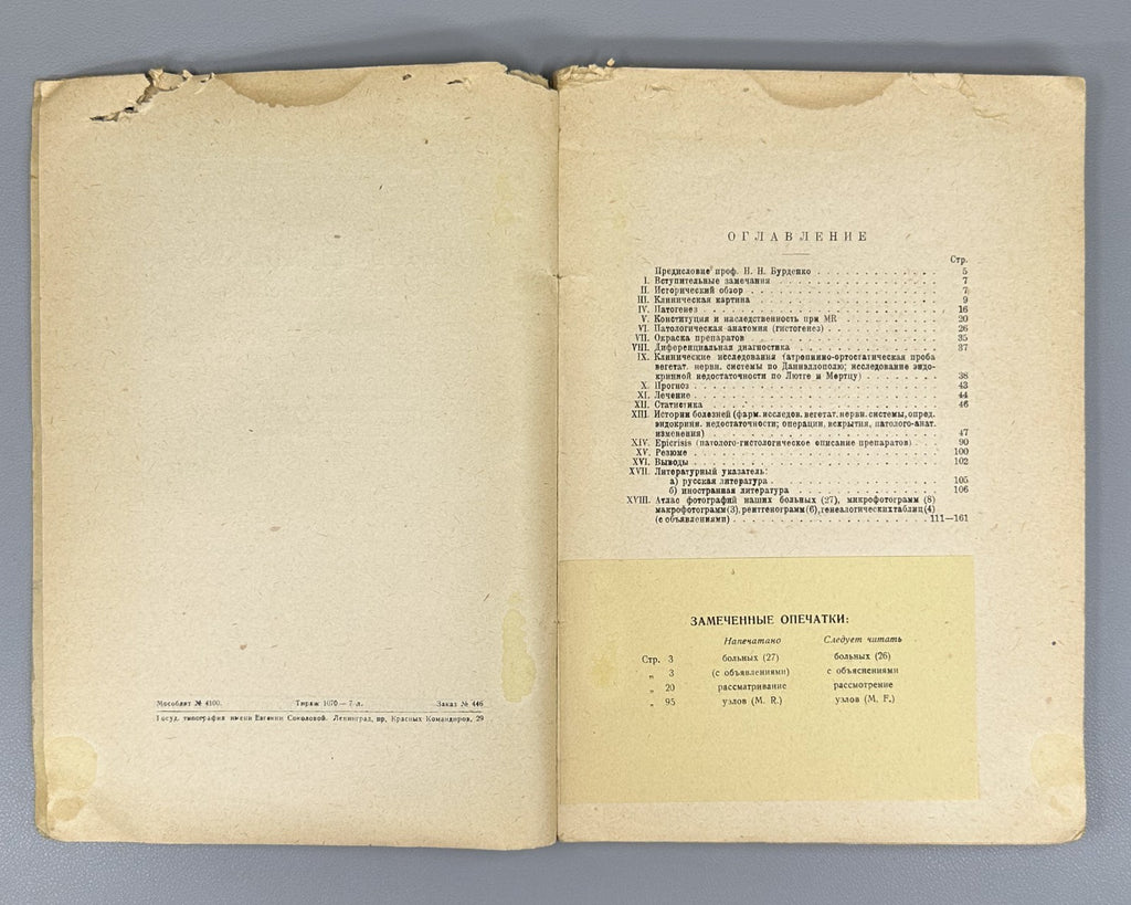Recklinghausen Disease Medicine 1930 Злотников Болезнь Реклингаузена