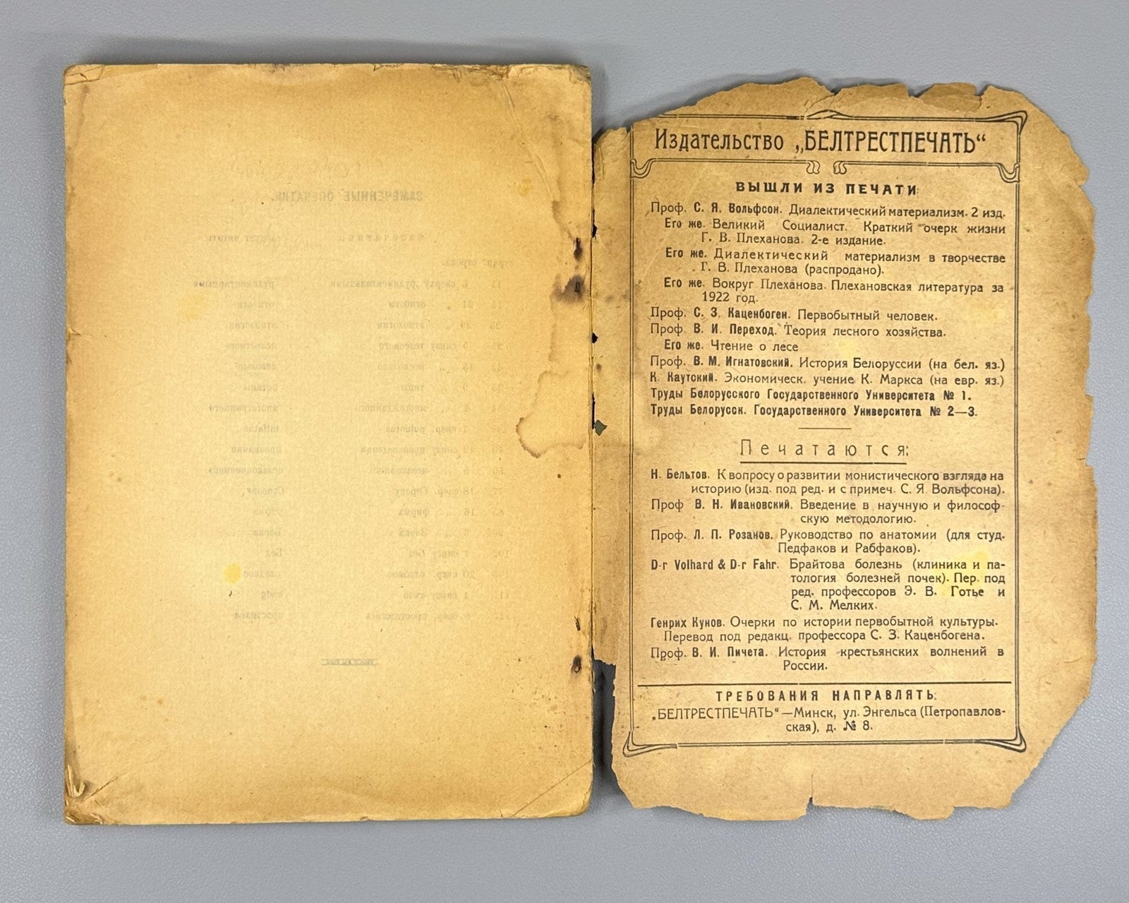 Gruzenberg Psychology of creativity Minsk 1923 Психология творчества Грузенберг
