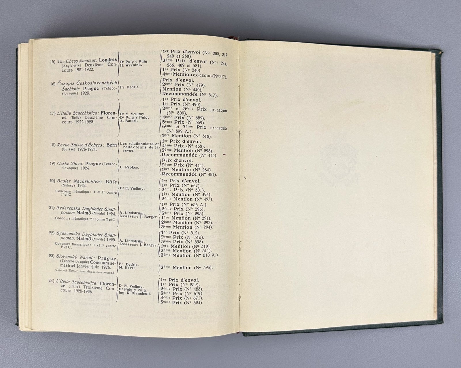 Henri Rinck 700 fins de partie 700 Chess Endgames 1927 First edition J. Berger