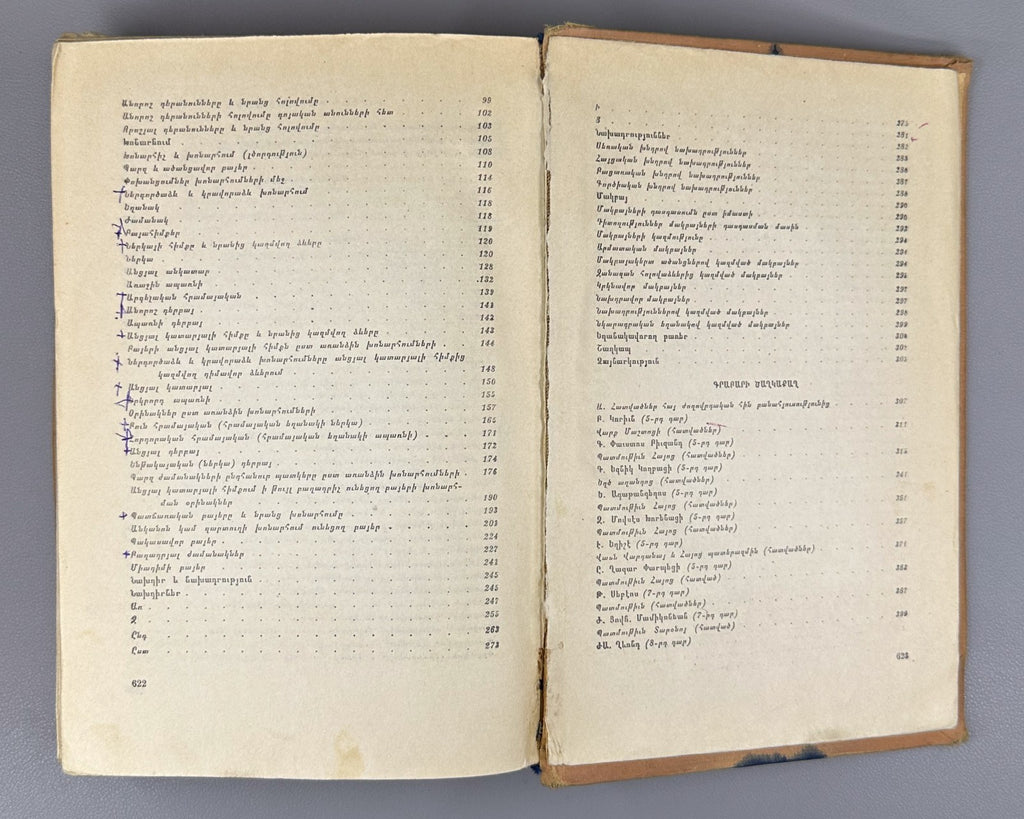 Old Armenian Abrahamyan Grabar 1958 Գրաբարի ձեռնարկ  Աբրահամյան