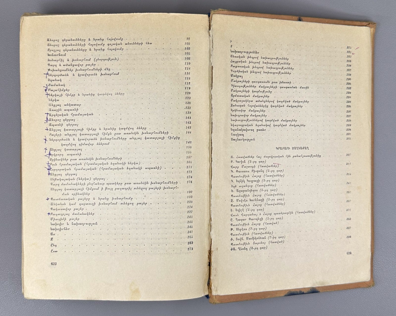 Old Armenian Abrahamyan Grabar 1958 Գրաբարի ձեռնարկ  Աբրահամյան