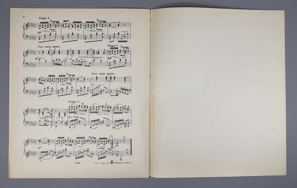1st ed. Arensky By the Sea Allegretto 1901 Аренский У моря Соч. 52, № 5 Ноты