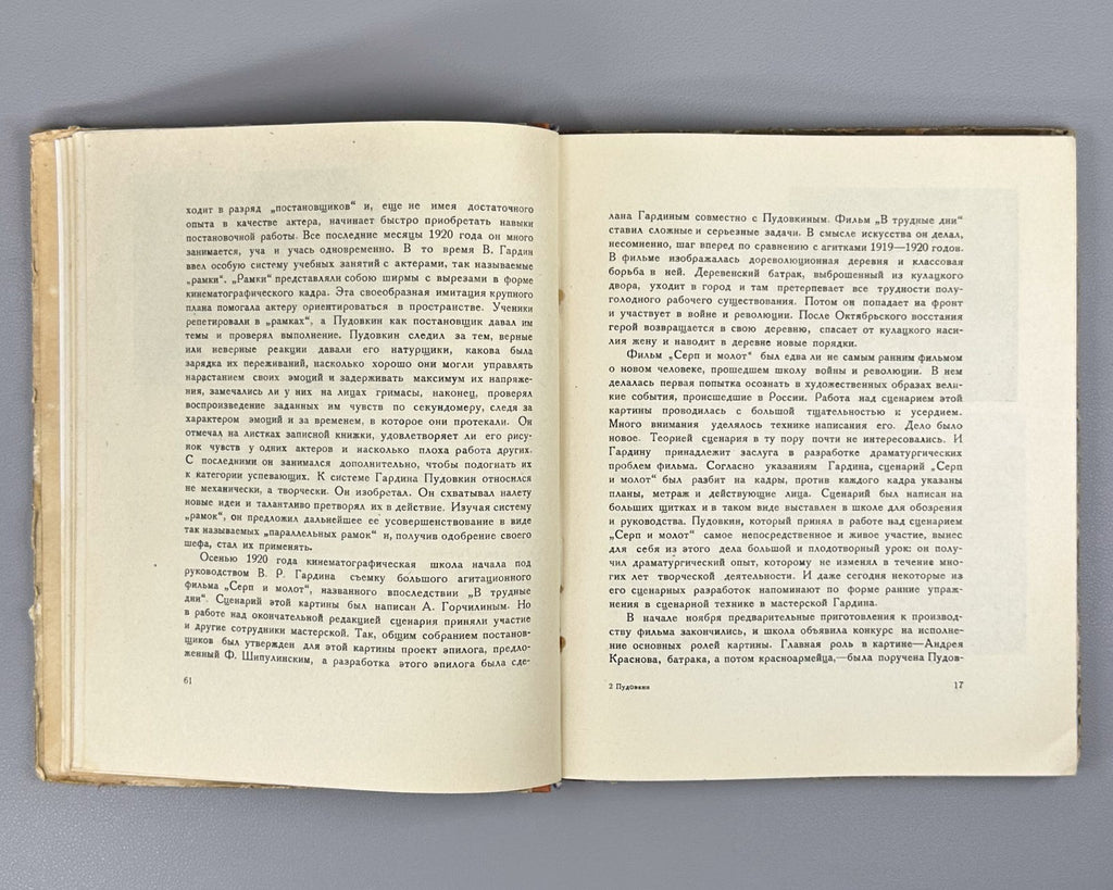 1st ed. Pudovkin Paths of Creativity 1937 Иезуитов Пудовкин Пути творчества