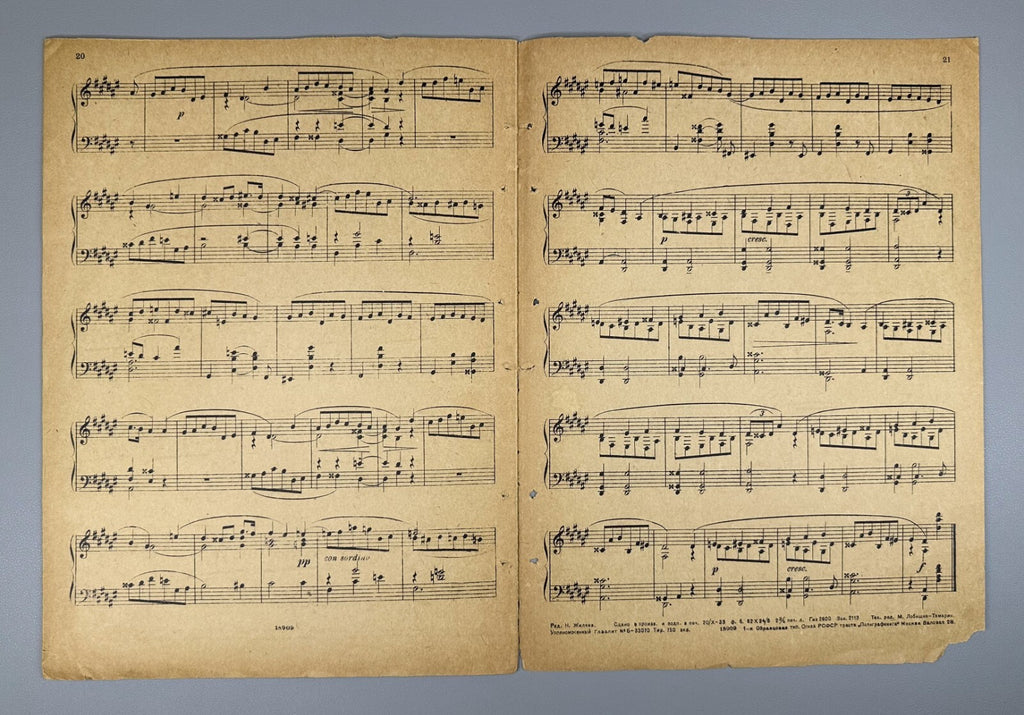Scriabin Ten Mazurkas piano Op. 3 Sheet music 1933 Скрябин Десять мазурок Ноты