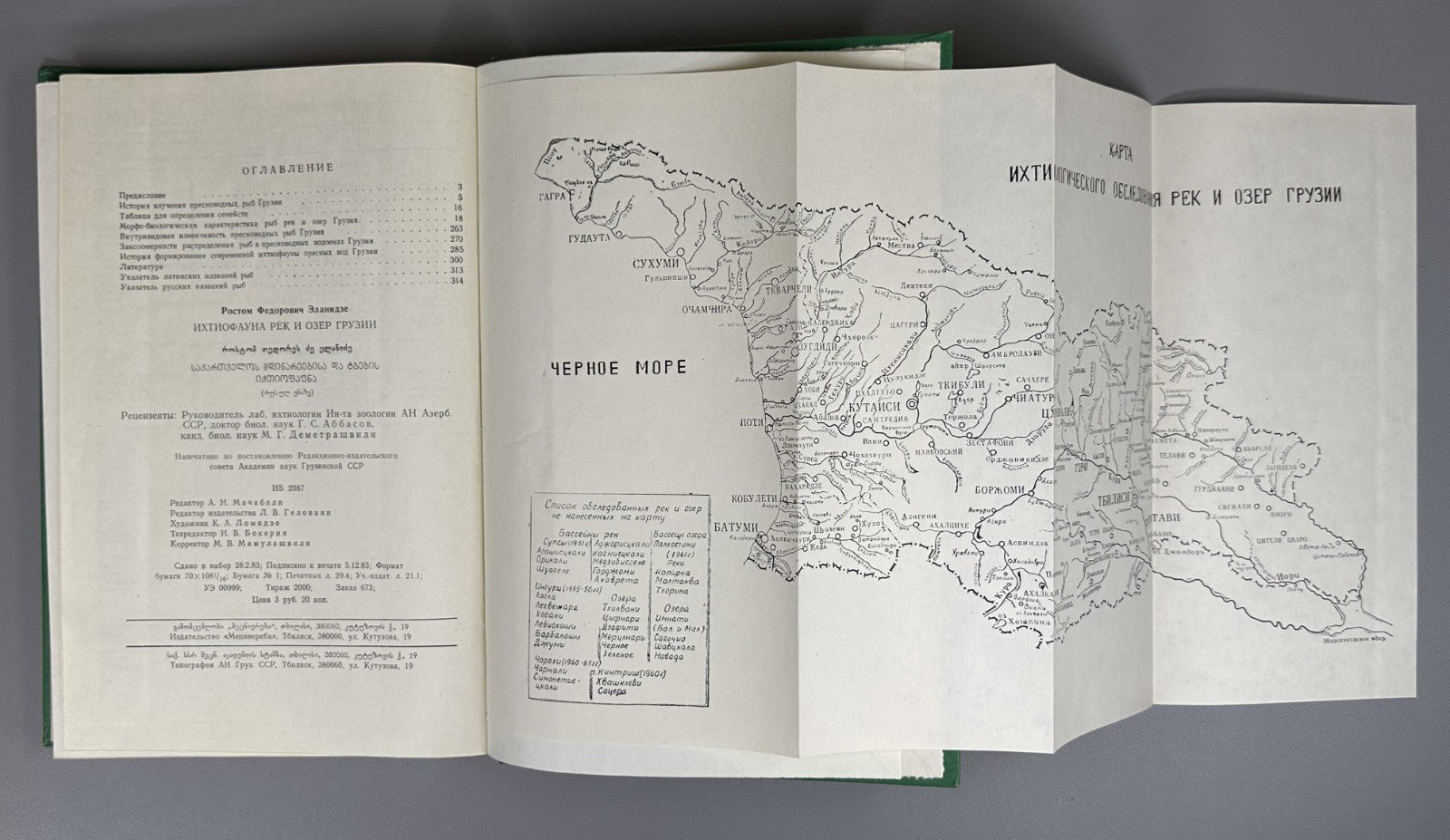 Эланидзе Ихтиофауна рек и озёр Грузии 1983 Elanidze Fish fauna of Georgia Rivers