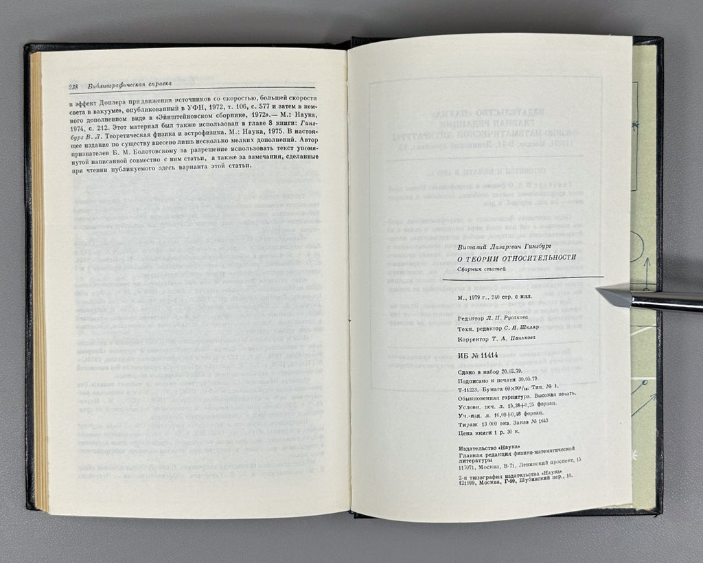 Гинзбург О теории относительности 1979 Ginzburg On the Theory of Relativity