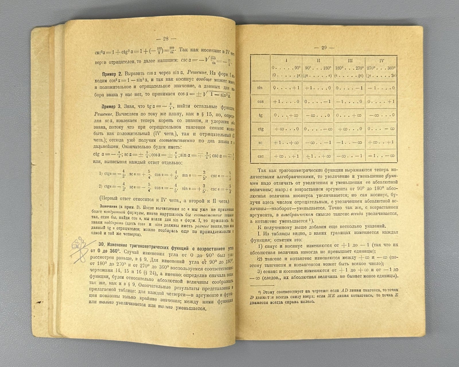 Textbook of trigonometry Mathematics 1927 Учебник прямолинейной тригонометрии