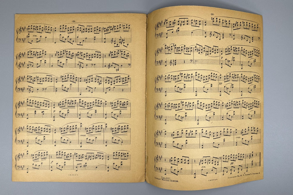 Scriabin Twelve Etudes Op. 8 piano 1923 Скрябин 12 этюдов Тетрадь 1 Соч. 8 Ноты