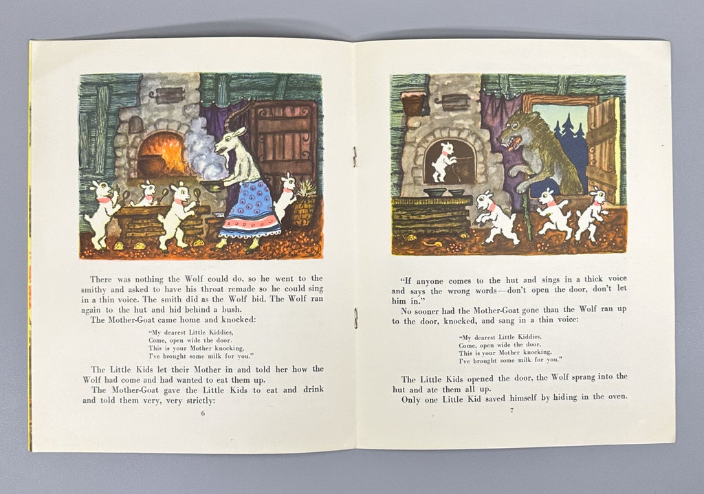 Russian folk tale The Wolf and the Little Kids For Tiny Tots 1957