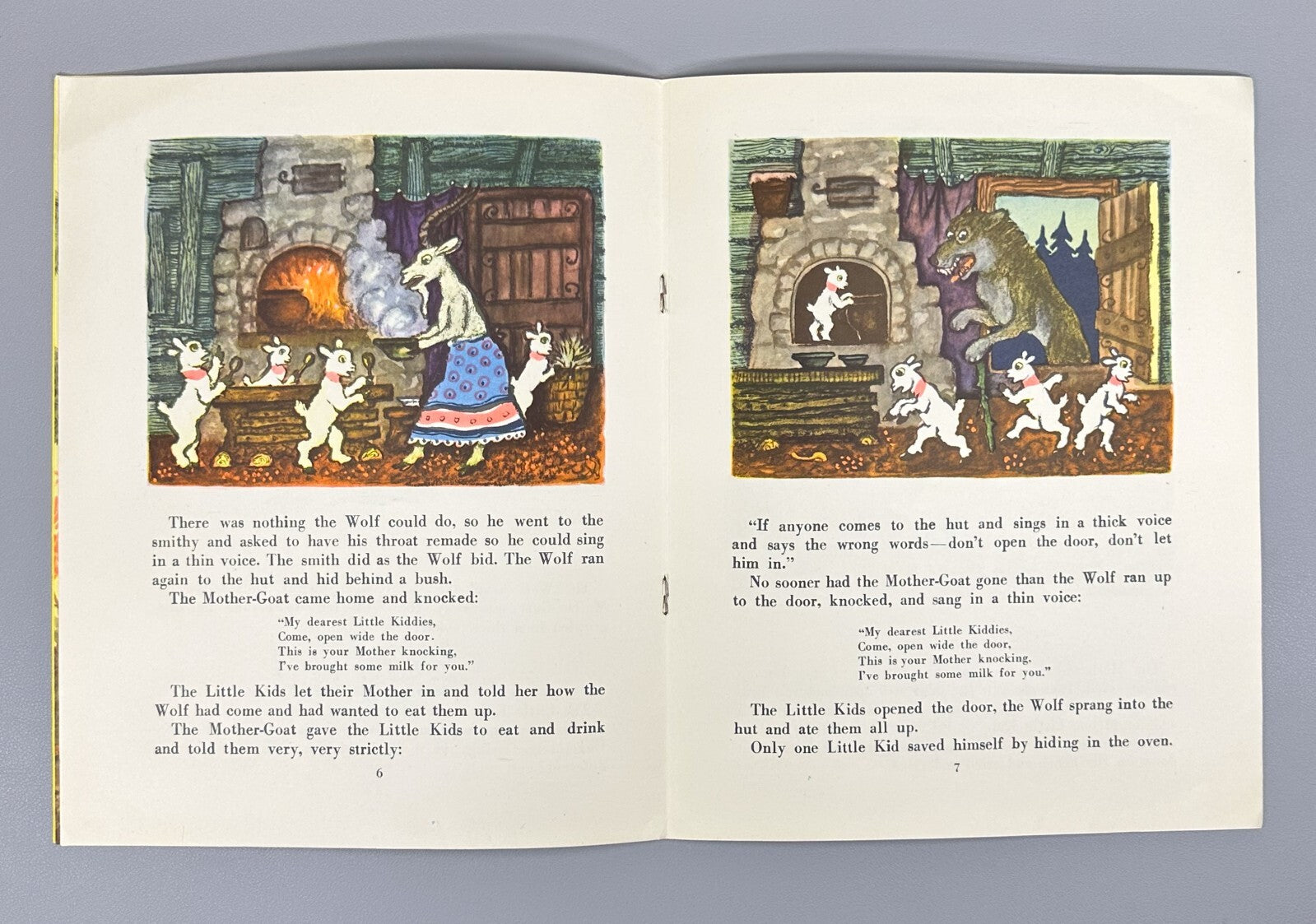Russian folk tale The Wolf and the Little Kids For Tiny Tots 1957