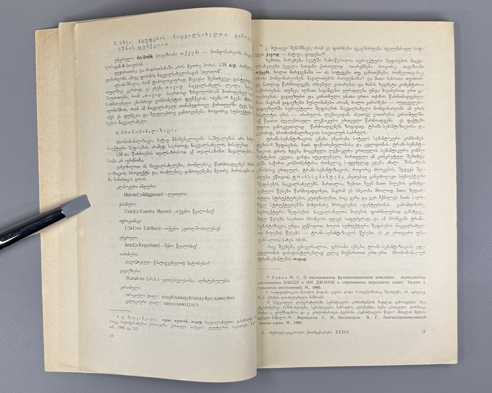 Ibero-Caucasian Linguistics 33 Georgian 1995 იბერიულ-კავკასიური ენათმეცნიერება