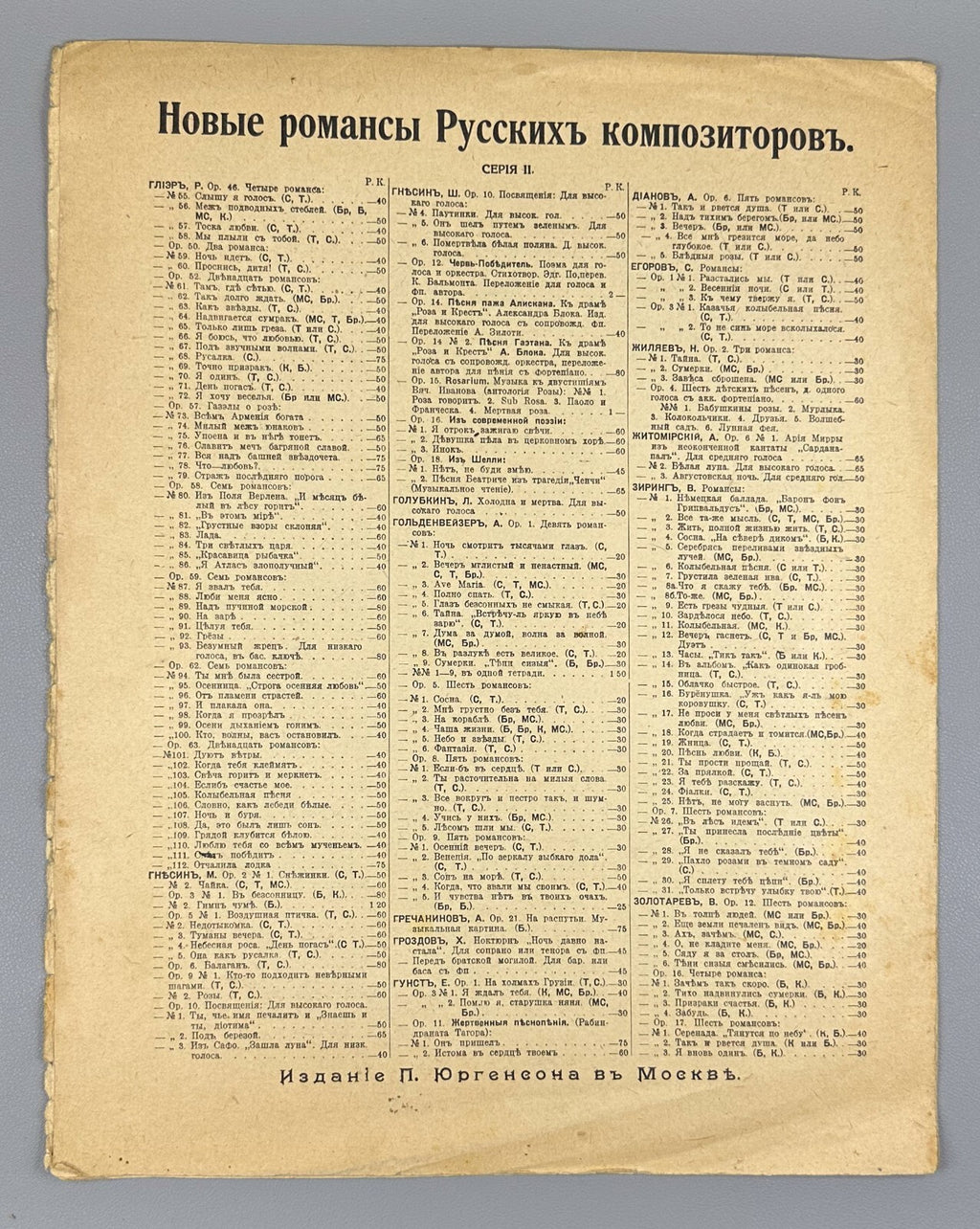 Tchaikovsky piano Sheet music 1885 Чайковский Али мать меня рожала Ноты