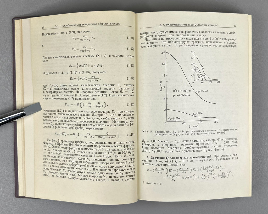 Nuclear Reaction Physics 1965 Измерение характеристик ядерных реакций и пучков