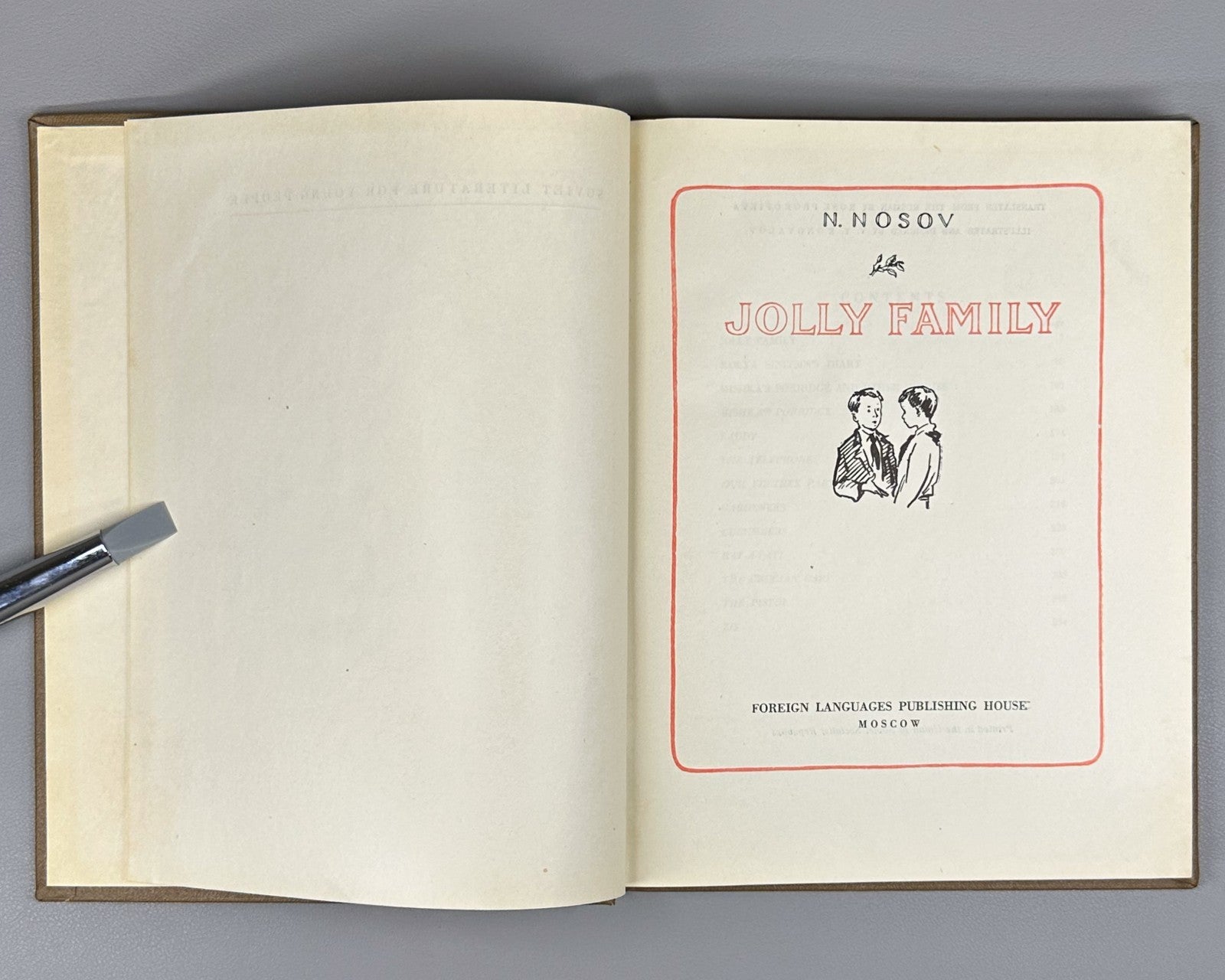 Nosov Jolly Family Konovalov 1955 children’s beekeeping English Soviet Neznayka