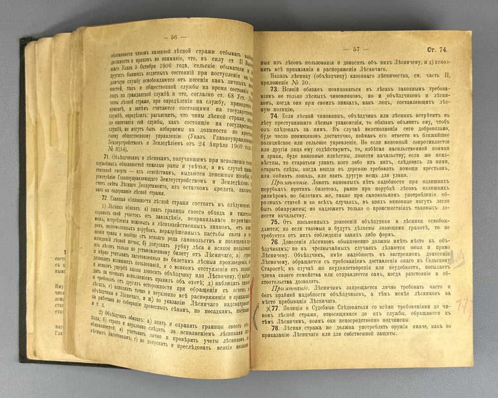 1st ed. Zaleman Forest Charter Complete set 1910 Залеман Лесной Устав Rare
