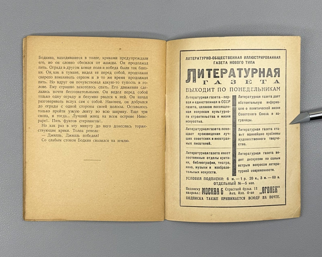 1st Rus ed. О’Флаэрти Весенний сев Огонёк № 478 1929 O’Flaherty Spring Sowing