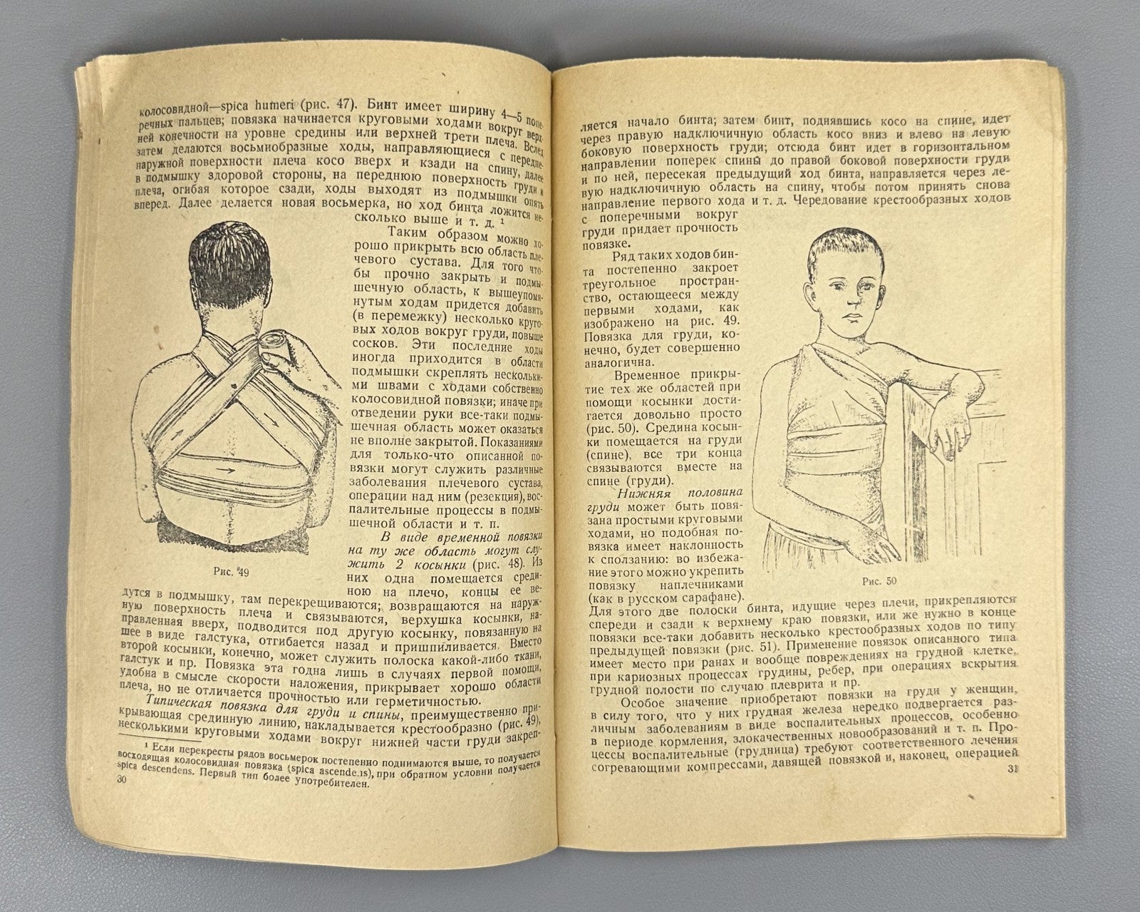 Guide to Bandaging Turner Soviet Medicine 1934 Руководство к наложению повязок