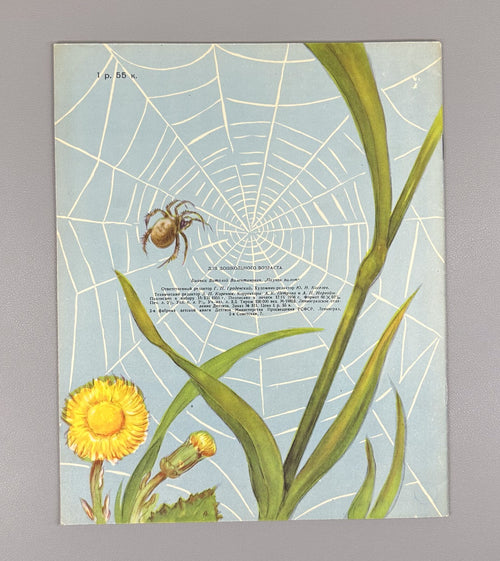 Bianki Spider Pilot Story USSR paper book 1956 Бианки Паучок пилот Рассказ
