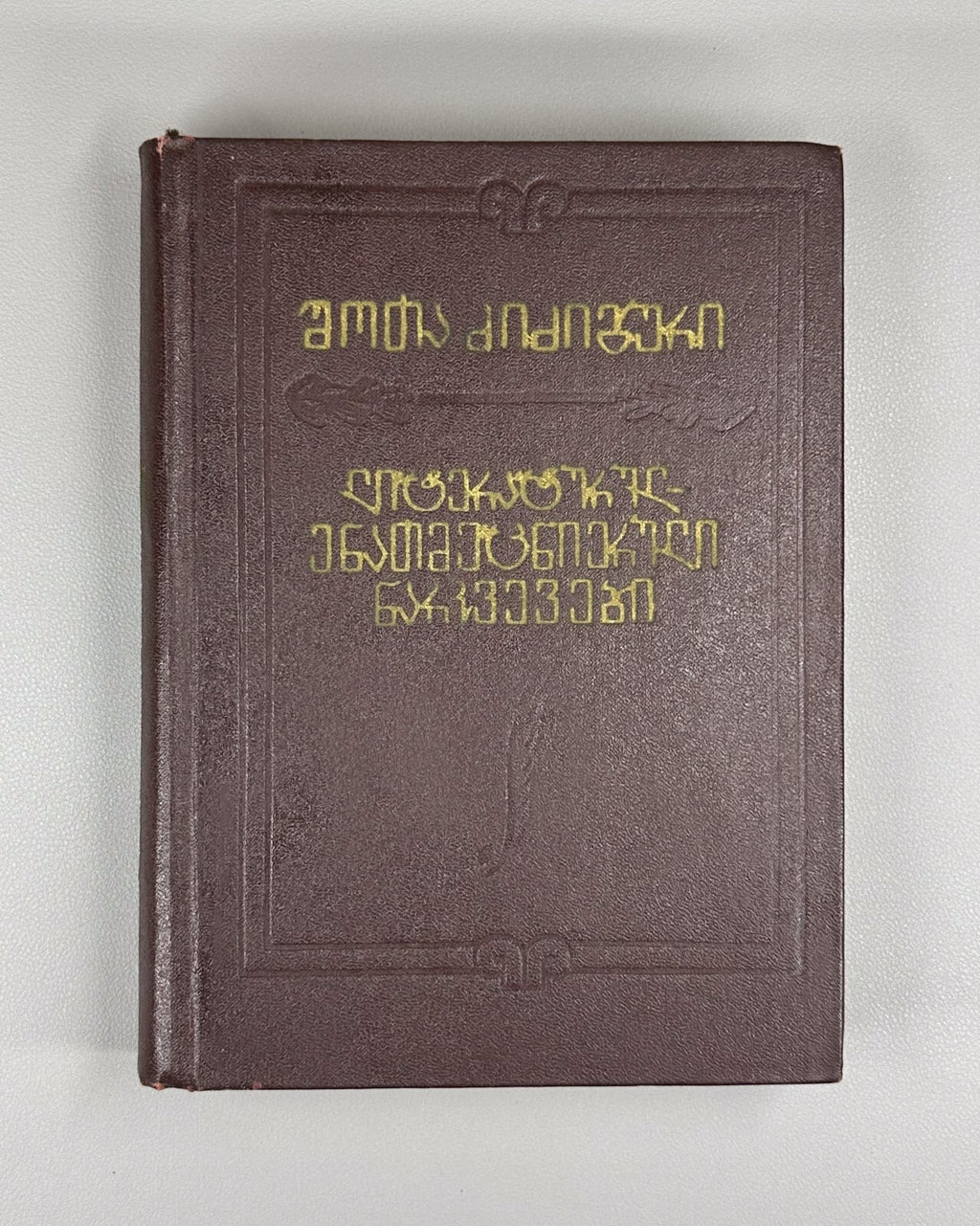 Shota Dzidziguri Literary and Linguistic Essays 1974 Georgian ძიძიგური