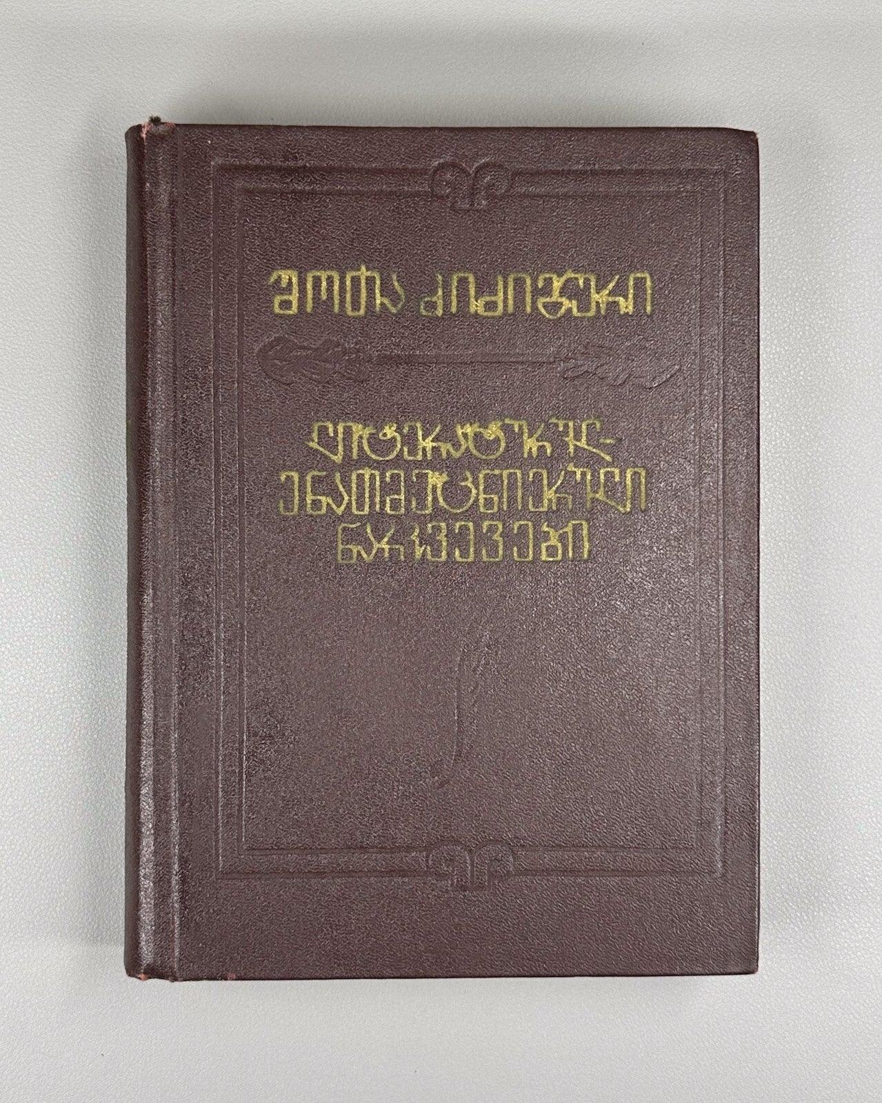 Shota Dzidziguri Literary and Linguistic Essays 1974 Georgian ძიძიგური