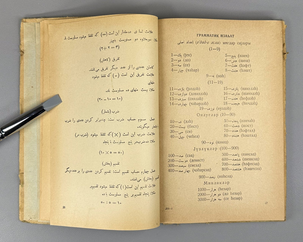 Textbook of the Persian Language for Grades VI-VII of Azerbaijani Schools 1959