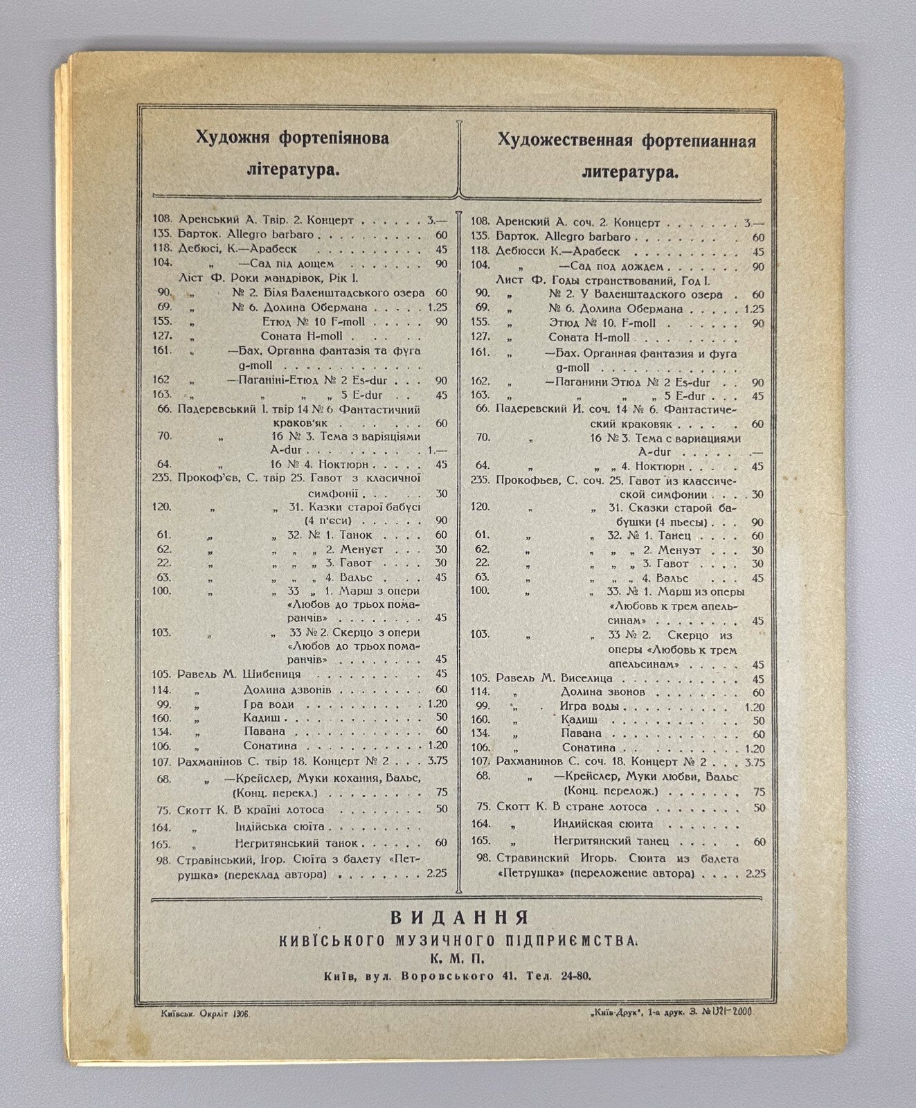 Arensky Concert for Piano 1926 1928 Аренский Концерт фортепиано Соч. 2 Ноты