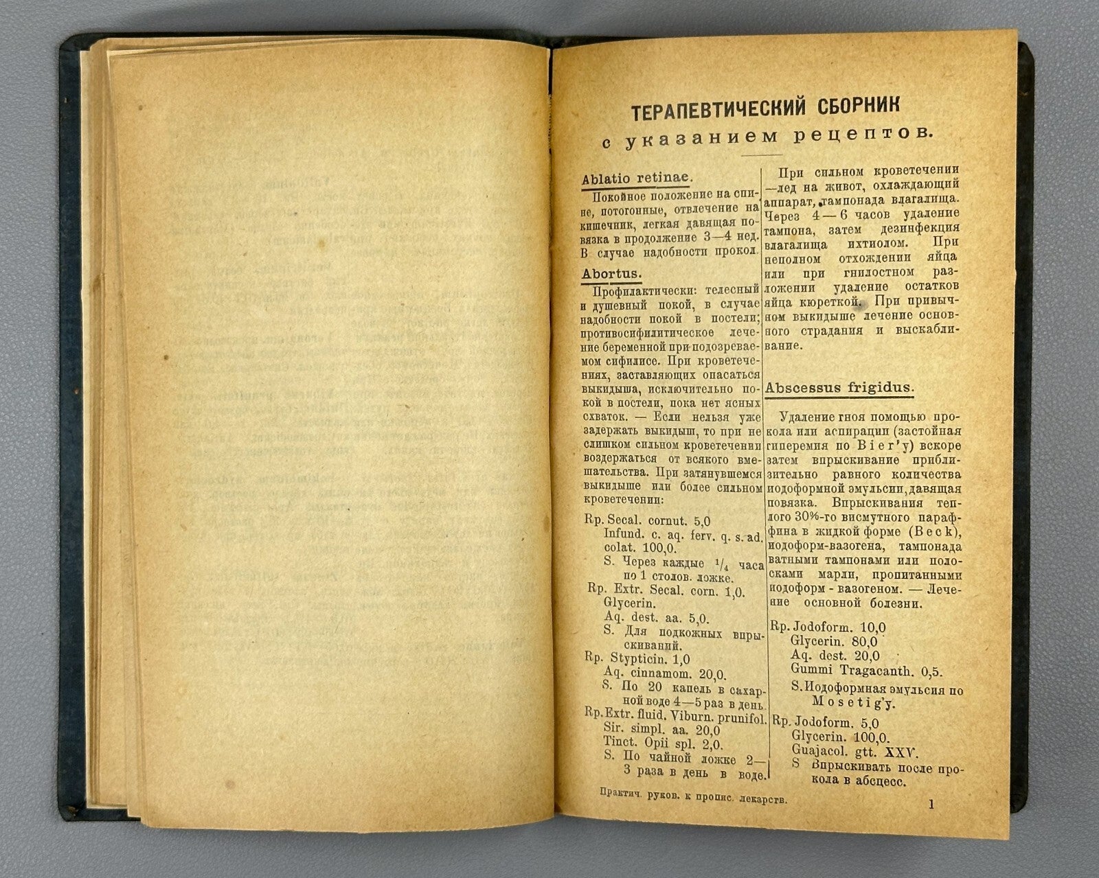 Blumenau Practical Guide to Prescribing Medicines 1927 Блюменау Лекарства Rare