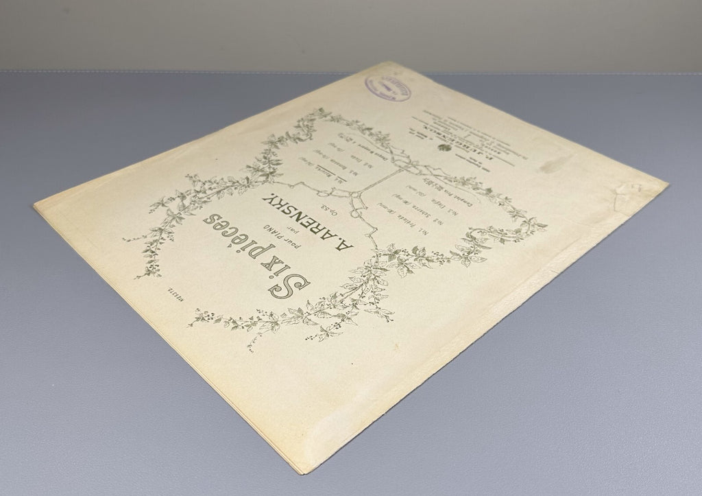 Arensky 6 Pièces pour piano 1901 Аренский 6 пьес фортепиано Соч. 53 № 4 Мазурка