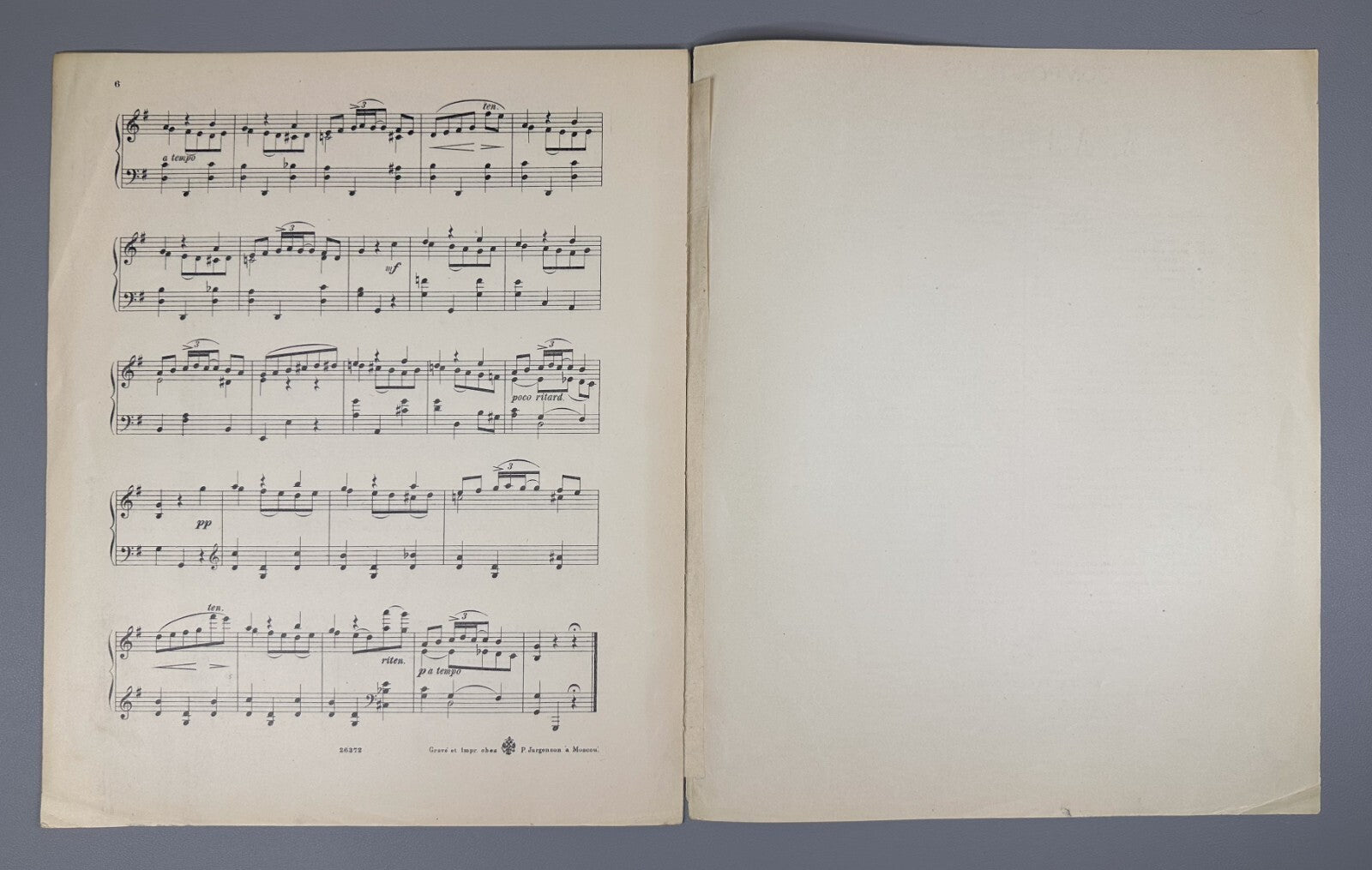 Arensky 6 Pièces pour piano 1901 Аренский 6 пьес фортепиано Соч. 53 № 4 Мазурка