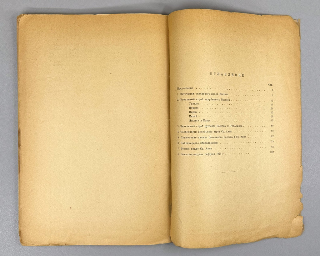 1st ed. Dembo Land structure of the East 1927 Дембо Земельный строй востока Rare