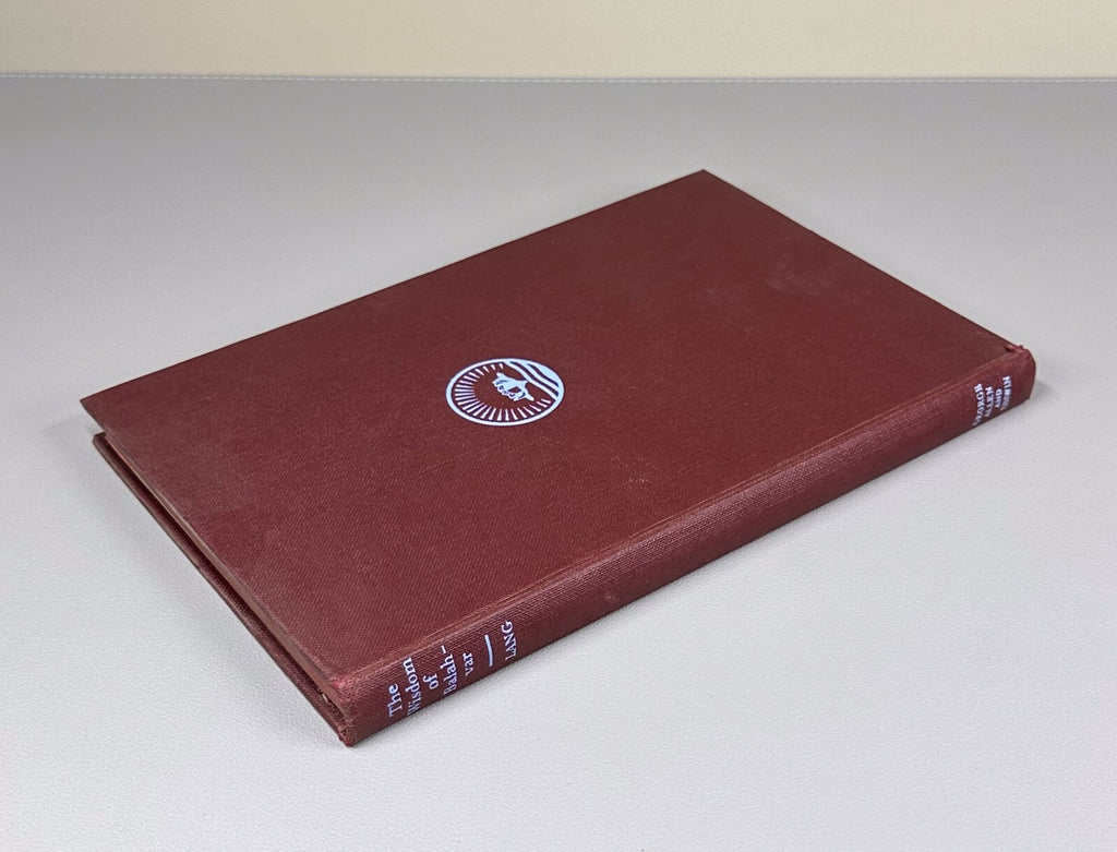1st ed. Autograph Lang The Wisdom of Balahvar A Christian Legend of the Buddha