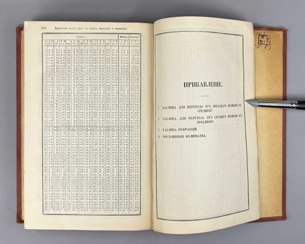 Vega Logarithmic-Trigonometric 1881 Вега Логарифмически-тригонометрическое рук.