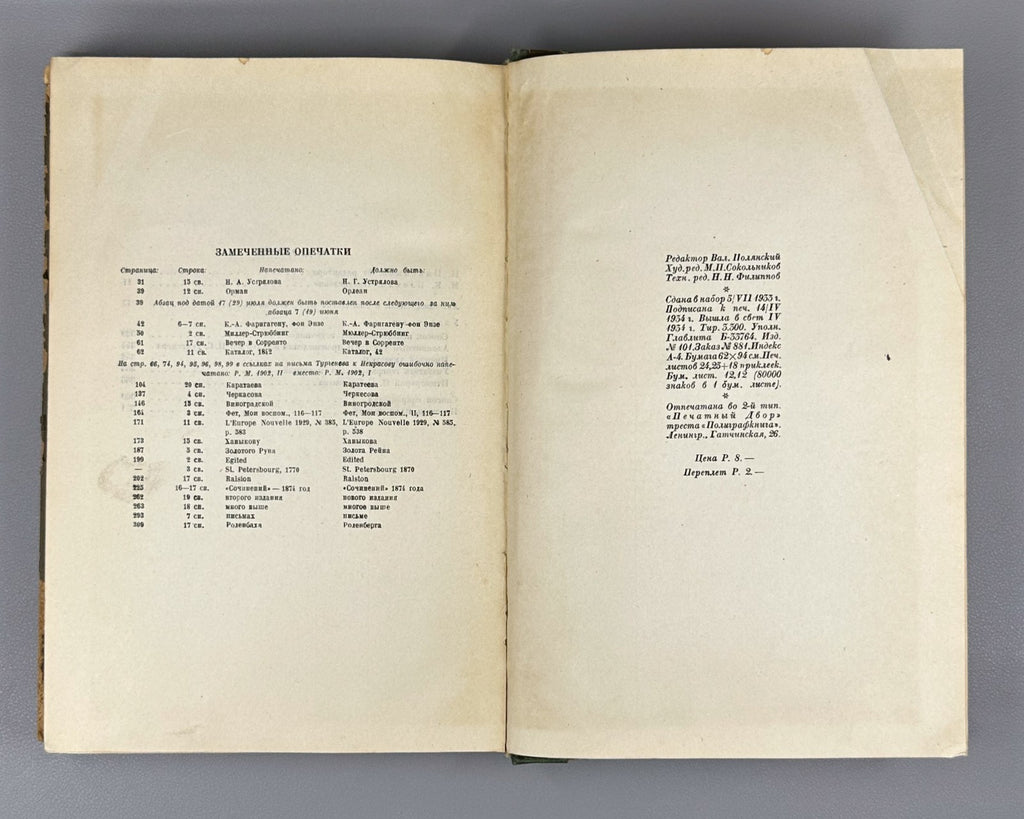 Клеман Летопись жизни и творчества Тургенева 1934 Academia Kleman Turgenev Rus