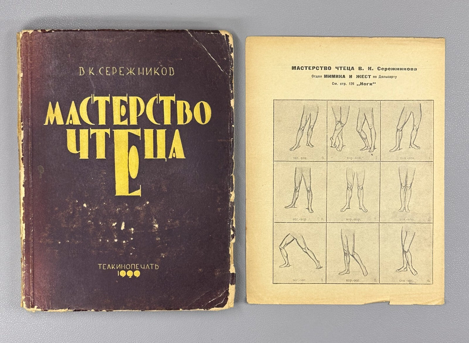 1st ed. Mastery of the Reader Theory & Methods 1930 Сережников Мастерство чтеца