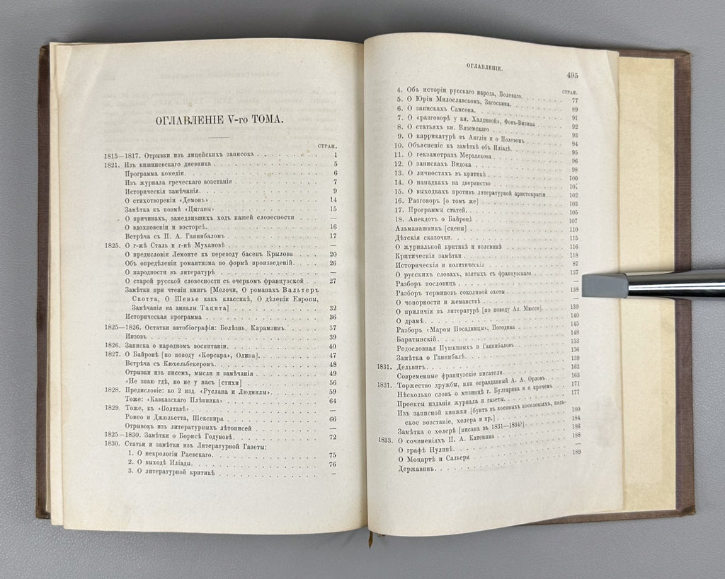 Пушкин Сочинения А.С. Пушкина т. 5 Анского 1882 Pushkin Works Prose 1815-1837 RR