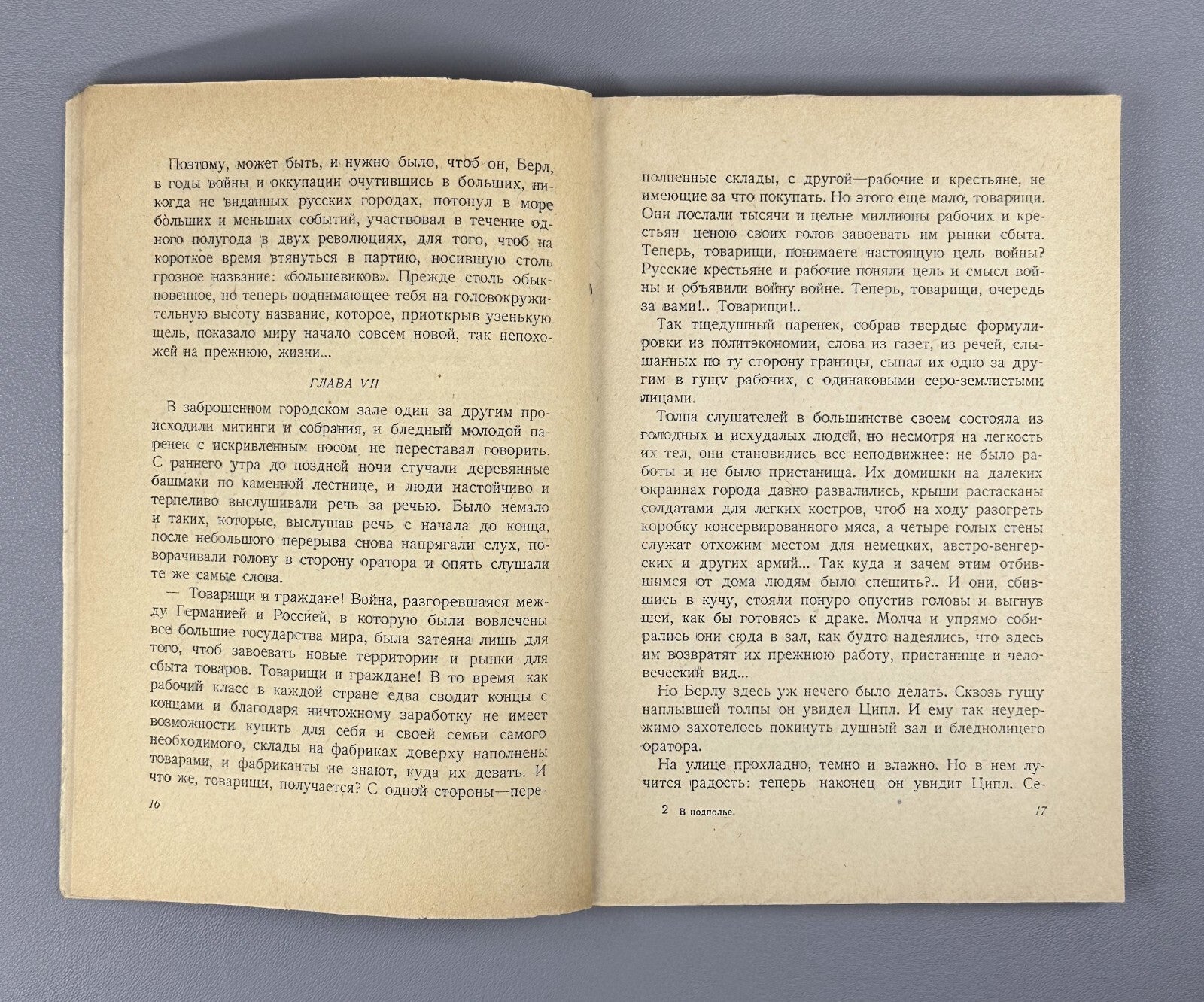 1st ed. Rives In the Underground Novel 1929 Ривес В подполье Rare