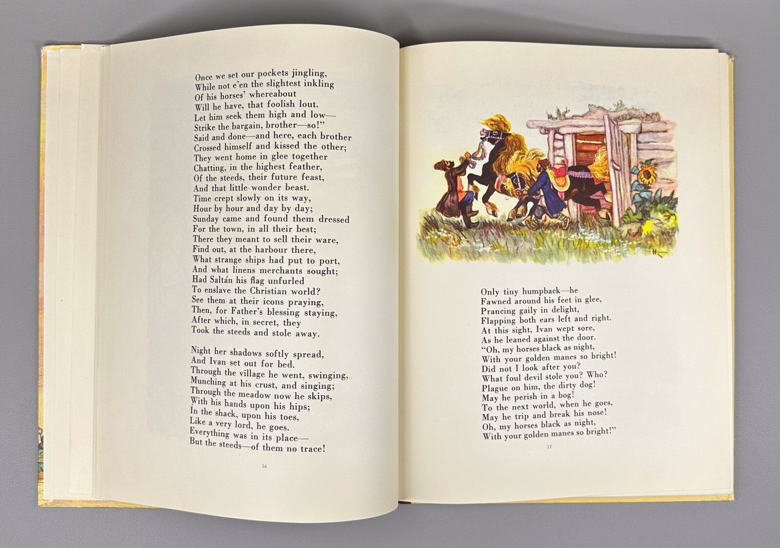 1st ed. in English Yershov The Little Humpbacked Horse 1957 Children’s book