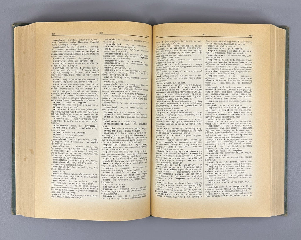 Russian-Karachay-Balkar Dictionary 1965 Русско-карачаево-балкарский словарь Rare