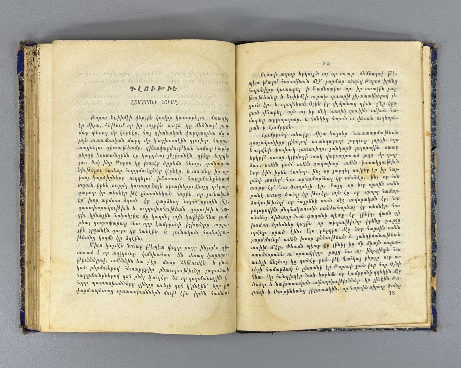 Tserents Thoros of Levon Armenian 1902 Ծերենց Թորոս Լեւոնի Церенц Торос Rare
