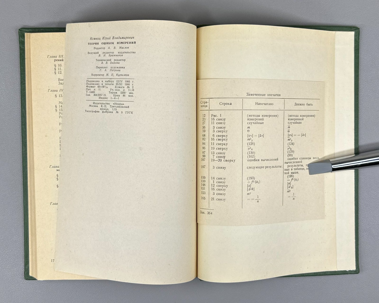 Кемниц Теория ошибок измерений 1967 Kemnits Theory of Measurement Errors