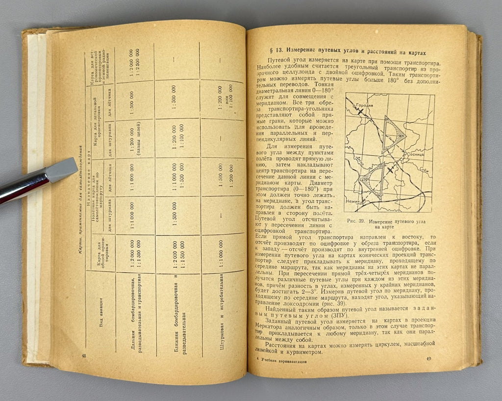 Торгман Учебник по аэронавигации 1947 Torgman Textbook on Air Navigation USSR