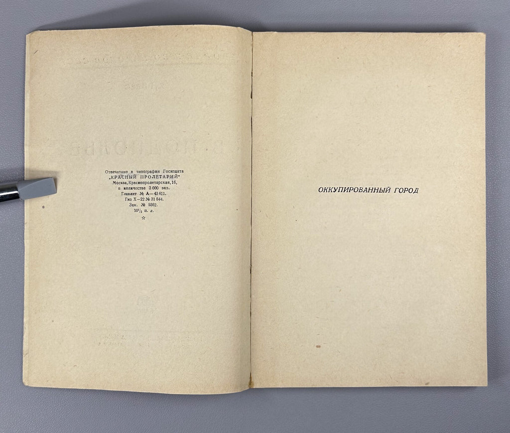 1st ed. Rives In the Underground Novel 1929 Ривес В подполье Rare